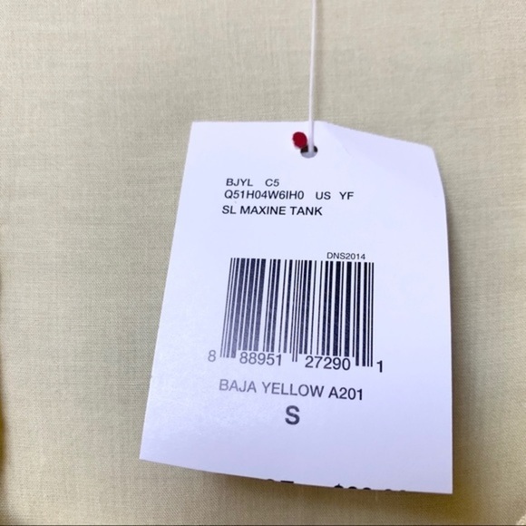 NWT Small Guess Yellow Tank Top - Picture 3 of 12